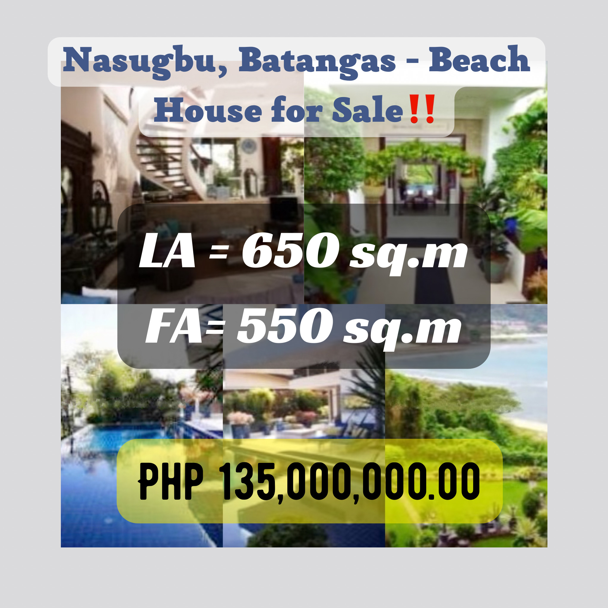 Nasugbu, Batangas – Beach House for Sale‼️