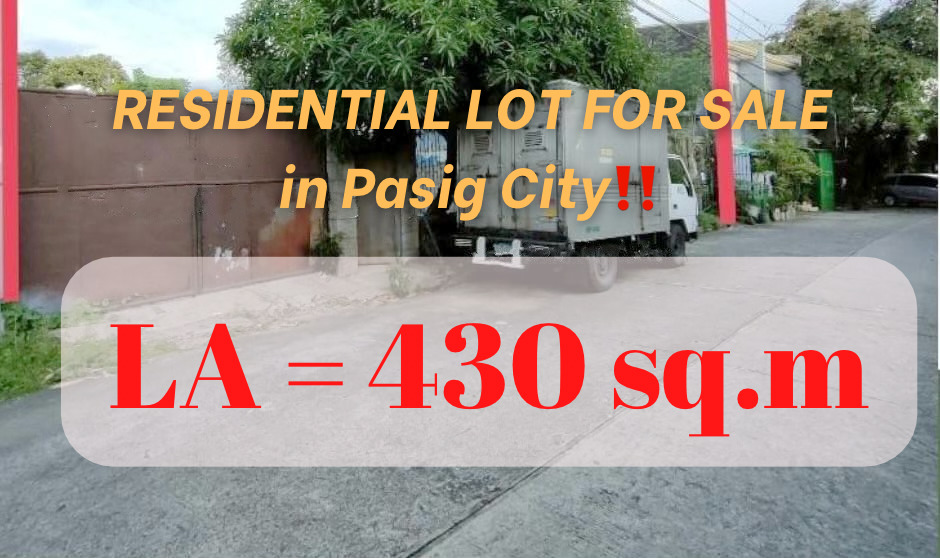 RESIDENTIAL LOT FOR SALE in Barrio Kapitolyo, Pasig City‼️