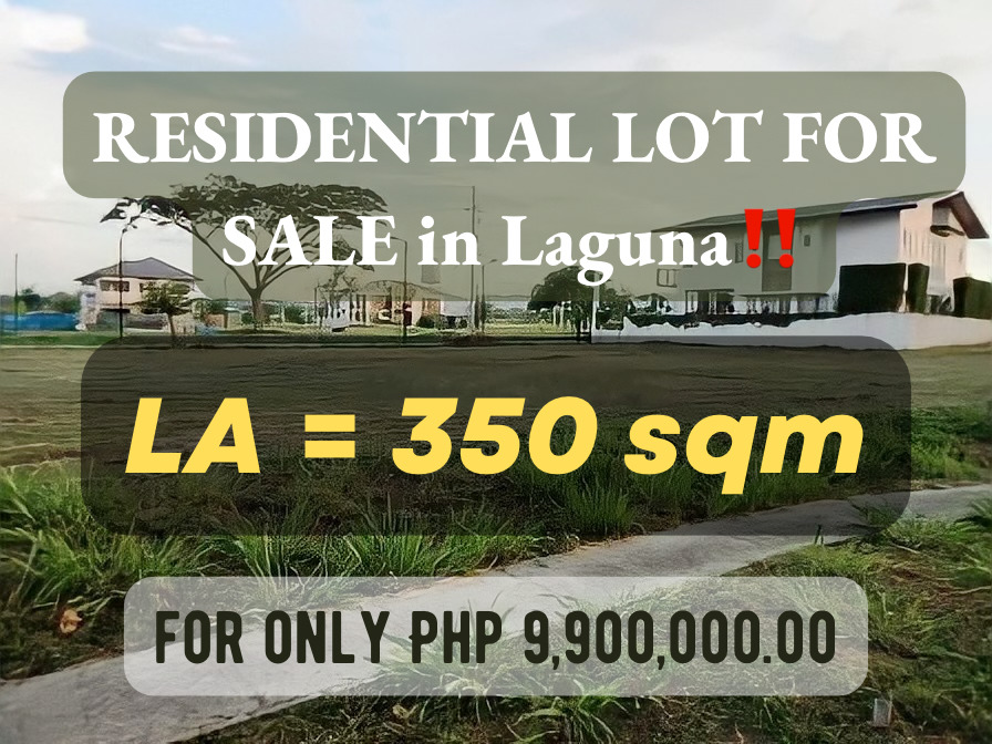 RESIDENTIAL LOT FOR SALE in Laguna‼️