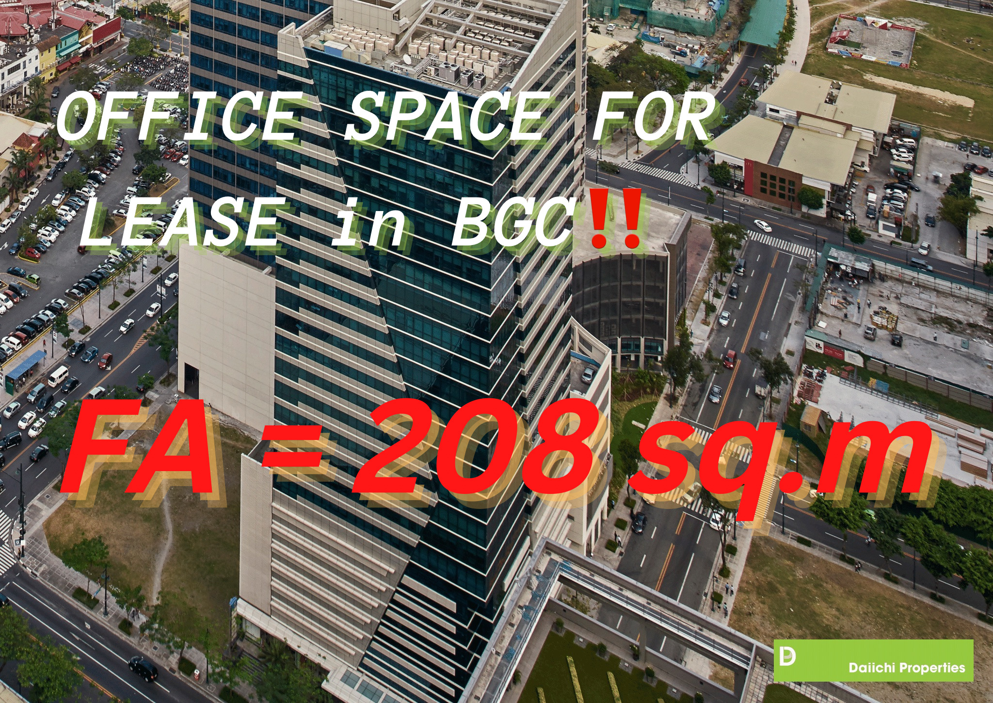 OFFICE SPACE FOR LEASE in Bonifacio Global City‼️