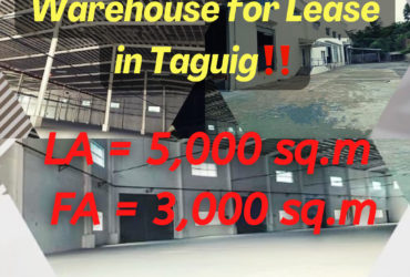 Warehouse for Lease in Levi Mariano, Taguig‼️