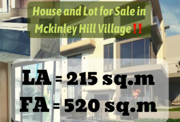 House and Lot for Sale in Mckinley Hill Village‼️