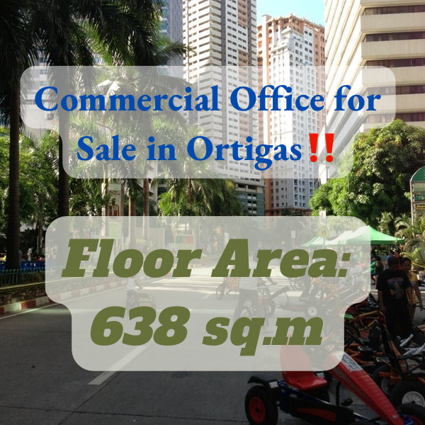 Commercial Office for Sale in Ortigas Jr. Avenue‼️