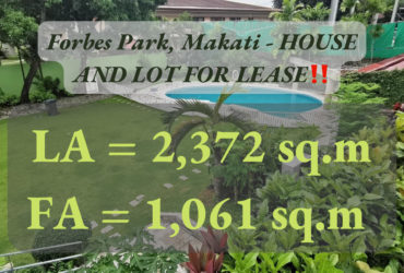 Forbes Park, Makati – HOUSE AND LOT FOR LEASE‼️