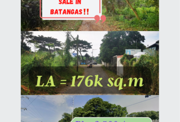 RAWLAND FOR SALE in Lipa,  Batangas with 176,000 sq.m‼️
