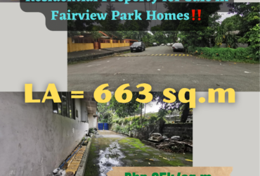 Residential Property for Sale in Fairview Park Homes, Quezon  City‼️