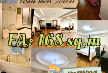 Condominium for Lease in Valero Street, Forbes Tower Manila‼️