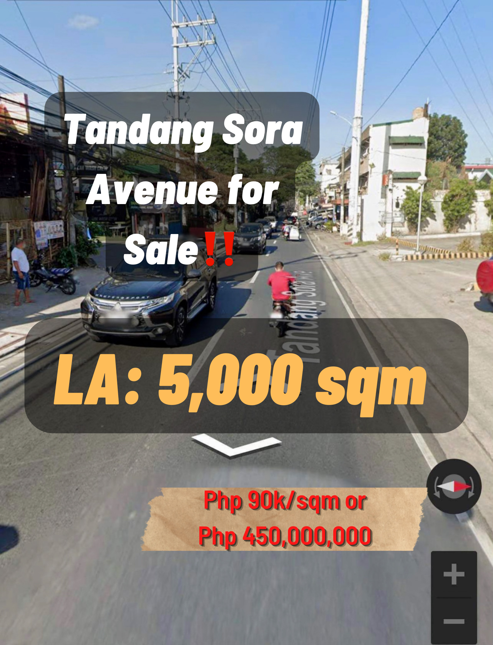 Tandang Sora Avenue, Quezon City for Sale @ Php  450,000,000.00‼️