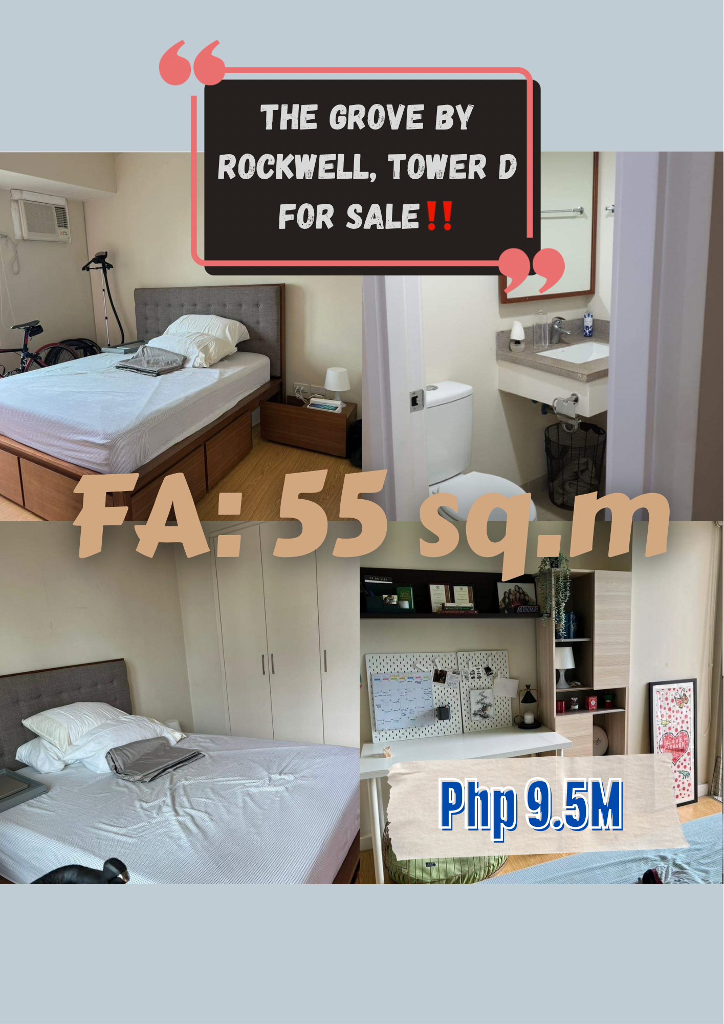 The Grove by Rockwell, Pasig City – Tower D for Sale‼️