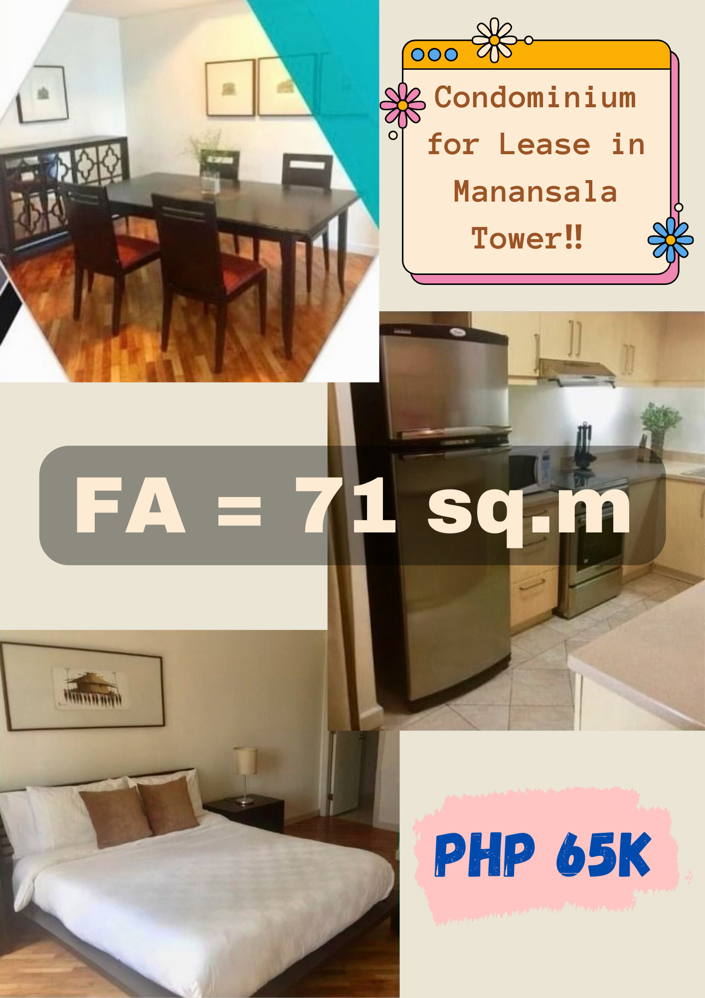 Condominium for Lease in Manansala Tower, Rockwell Center‼️