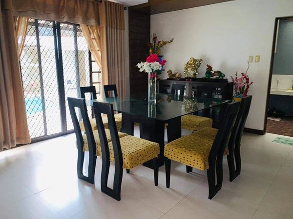 5br house for rent in Greenwoods Pasig with swimming pool, mini bar and terrace fully furnished 130k