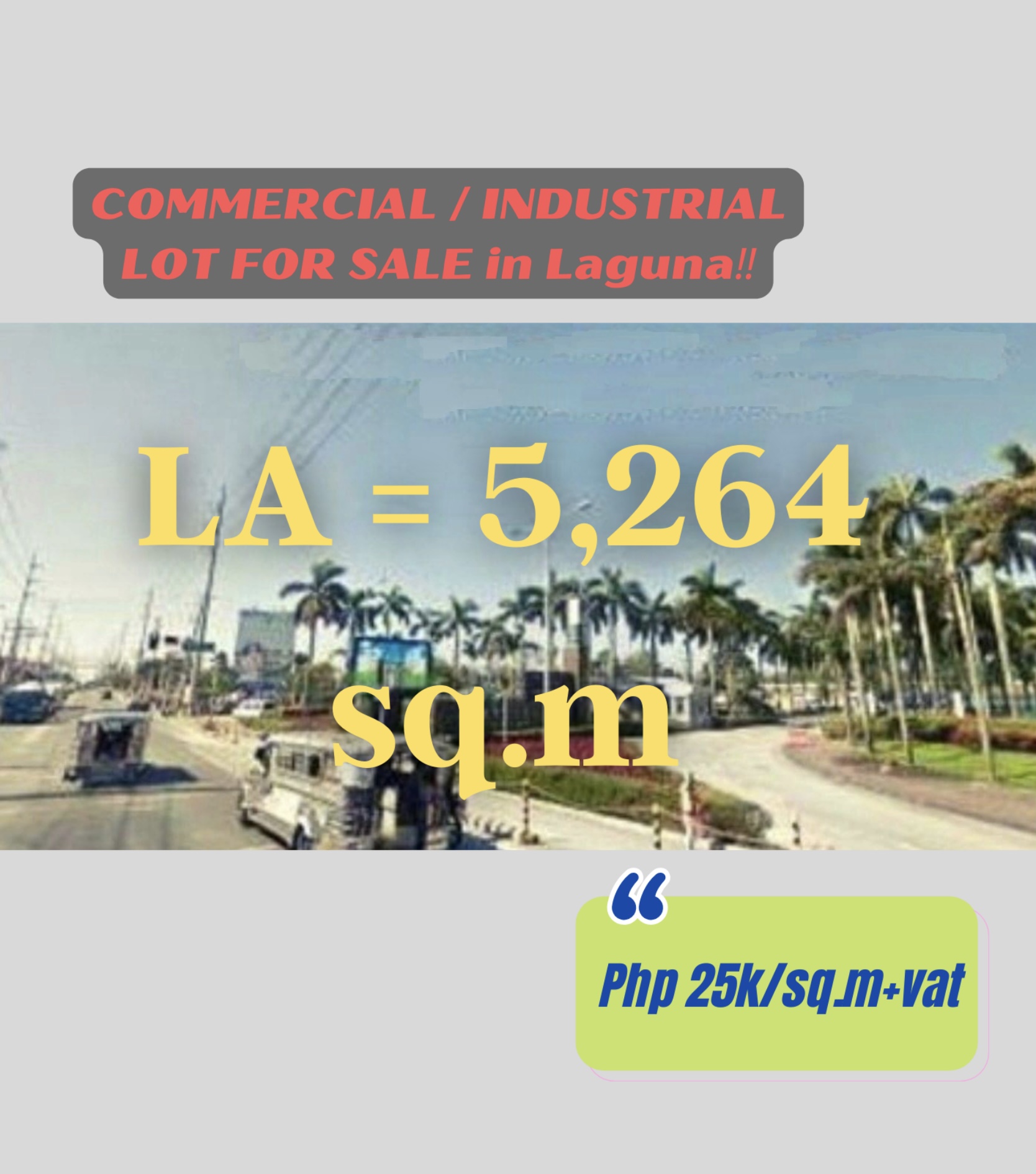COMMERCIAL / INDUSTRIAL LOT FOR SALE in Laguna‼️