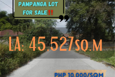 Porac Pampanga, Barangay Cangatba  Lot For Sale @10k/sq.m‼️