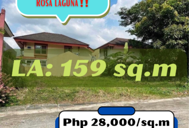 Rush Lot for Sale in Sta. Rosa Estates 2, Laguna with 159 sq.m‼️