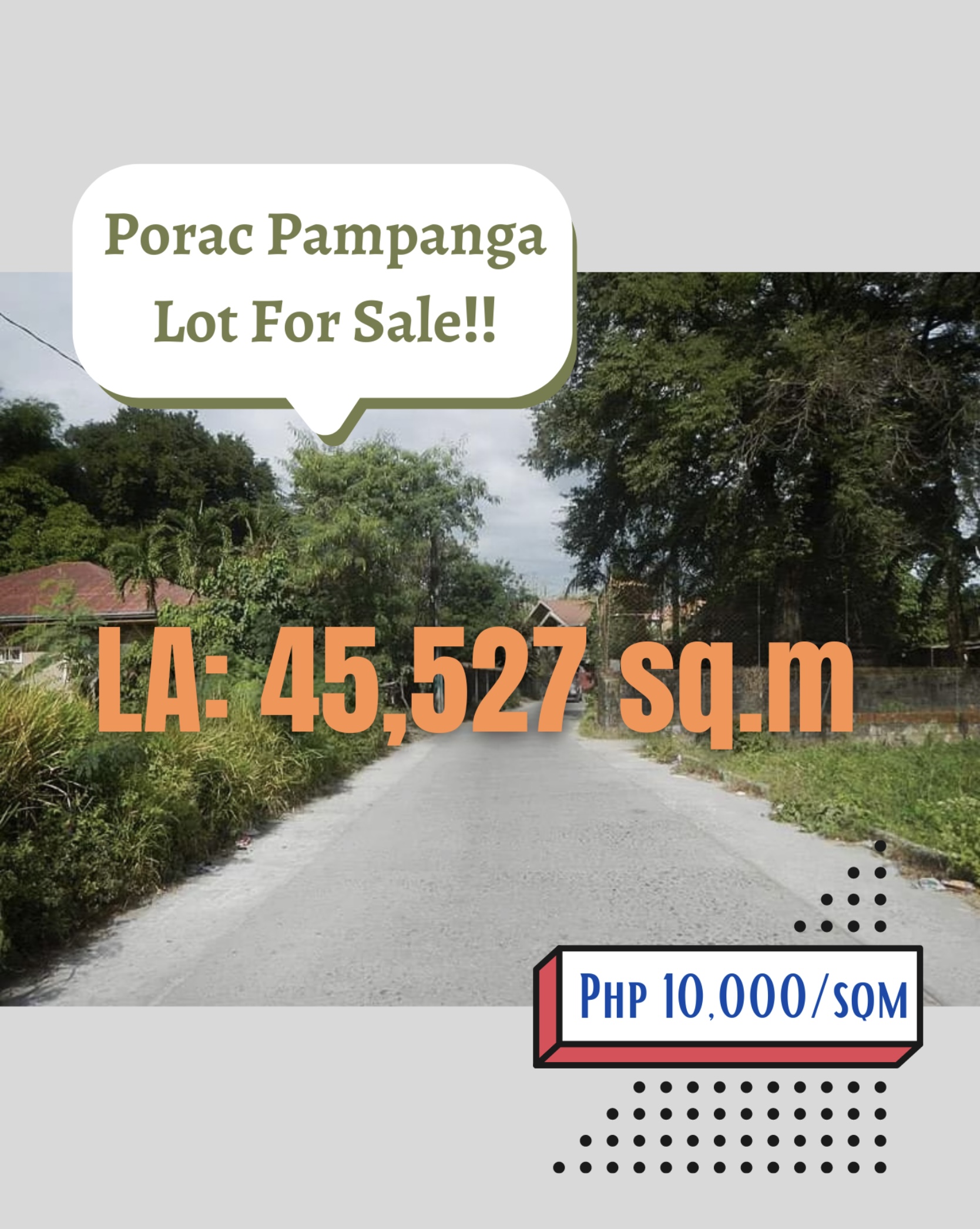 Barangay Cangatb, Porac – Pampanga Lot For Sale‼️