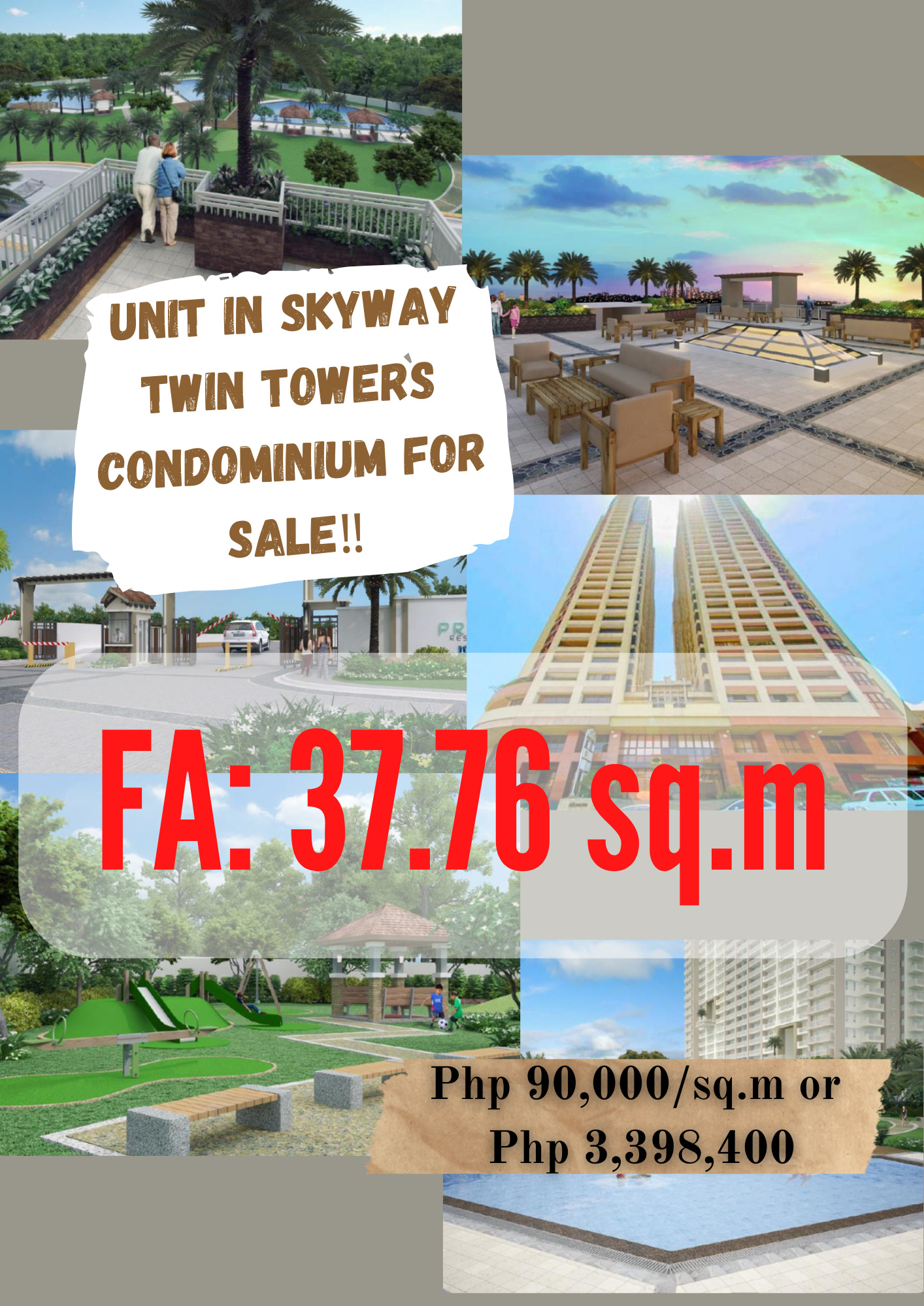 Unit in Skyway Twin Towers Condominium FOR SALE‼️