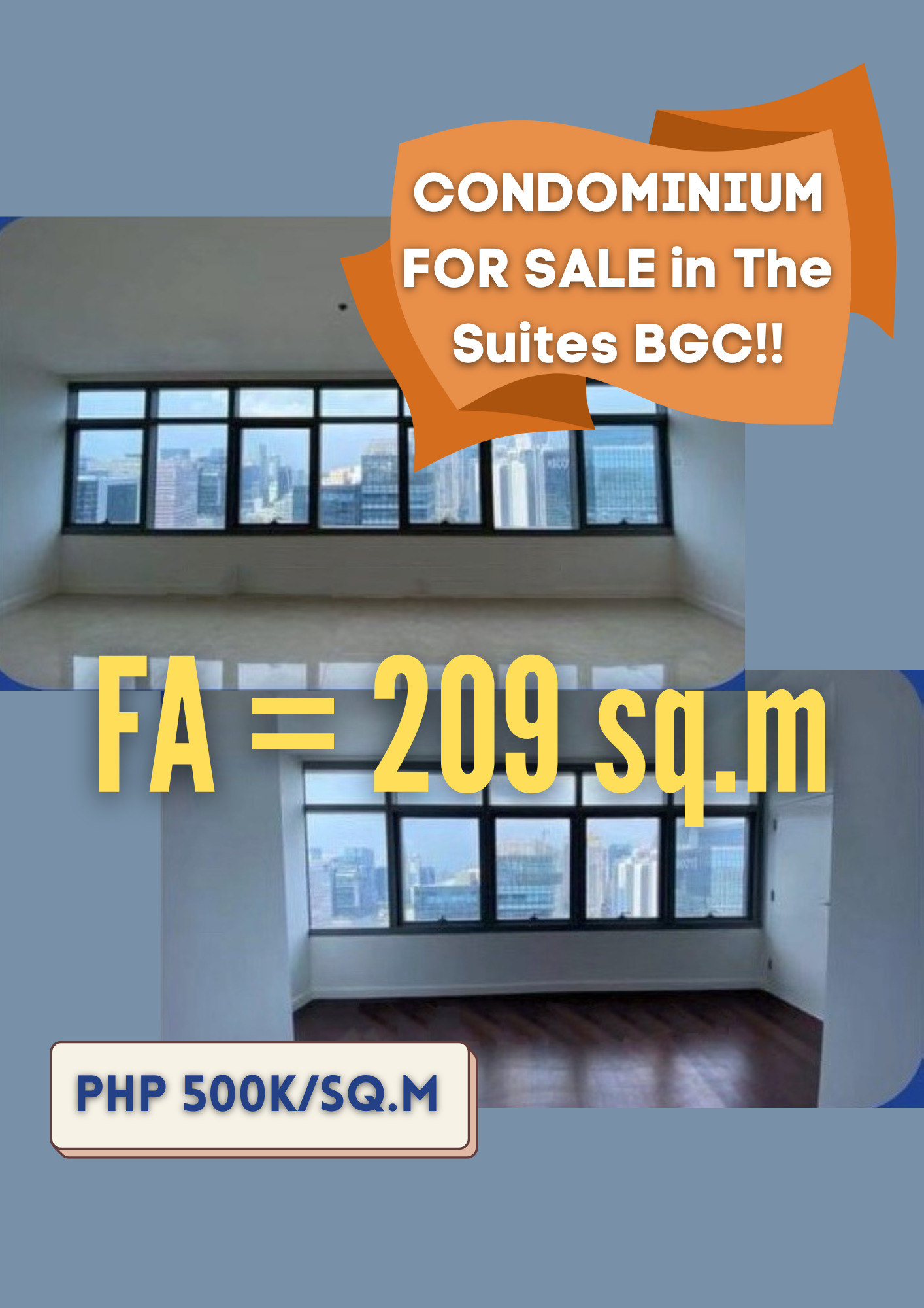 CONDOMINIUM FOR SALE in The Suites Bonifacio Global City‼️