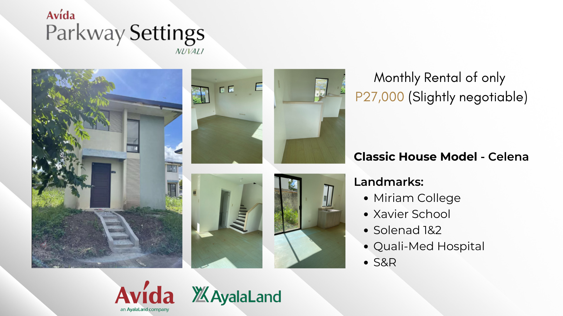 2-storey property value for your money in Avida parkway settings nuvali for rent