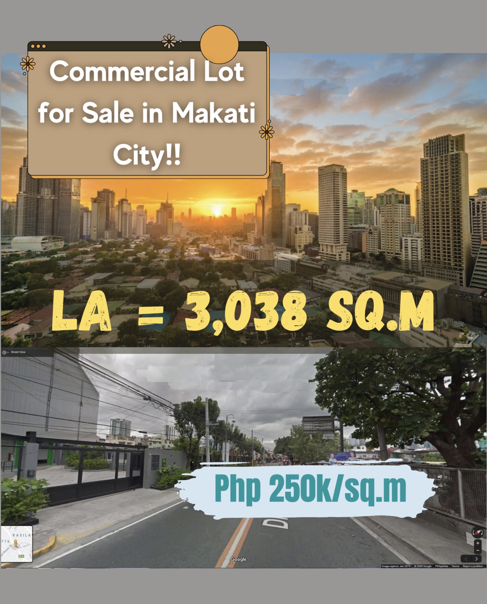 Commercial lot for Sale in Makati City‼️