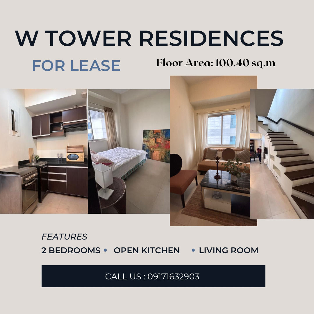 Residential Condominium Unit for Lease in W Tower Residences‼️