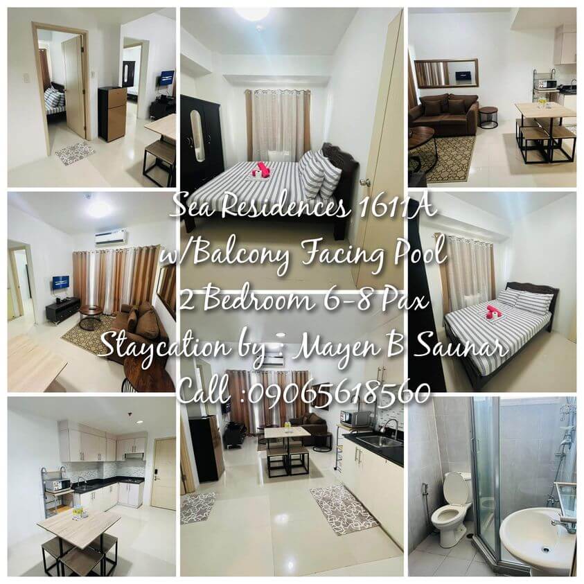 1-2br transient for rent in Pasay Manila with swimming pool