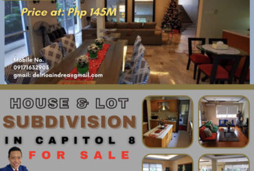 HOUSE AND LOT FOR SALE in Capitol 8 Subdivision‼️