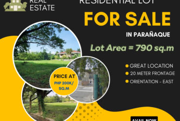 RESIDENTIAL LOT FOR SALE in Parañaque City‼️