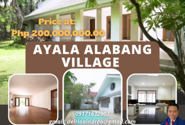 Ayala Alabang Village – House and Lot for Sale‼️