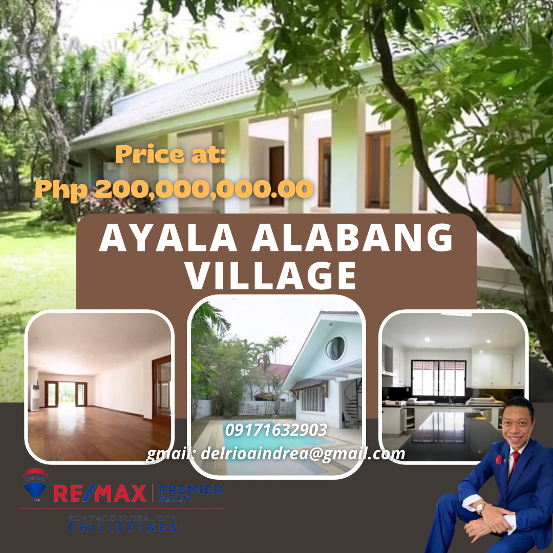 Ayala Alabang Village – House and Lot for Sale‼️