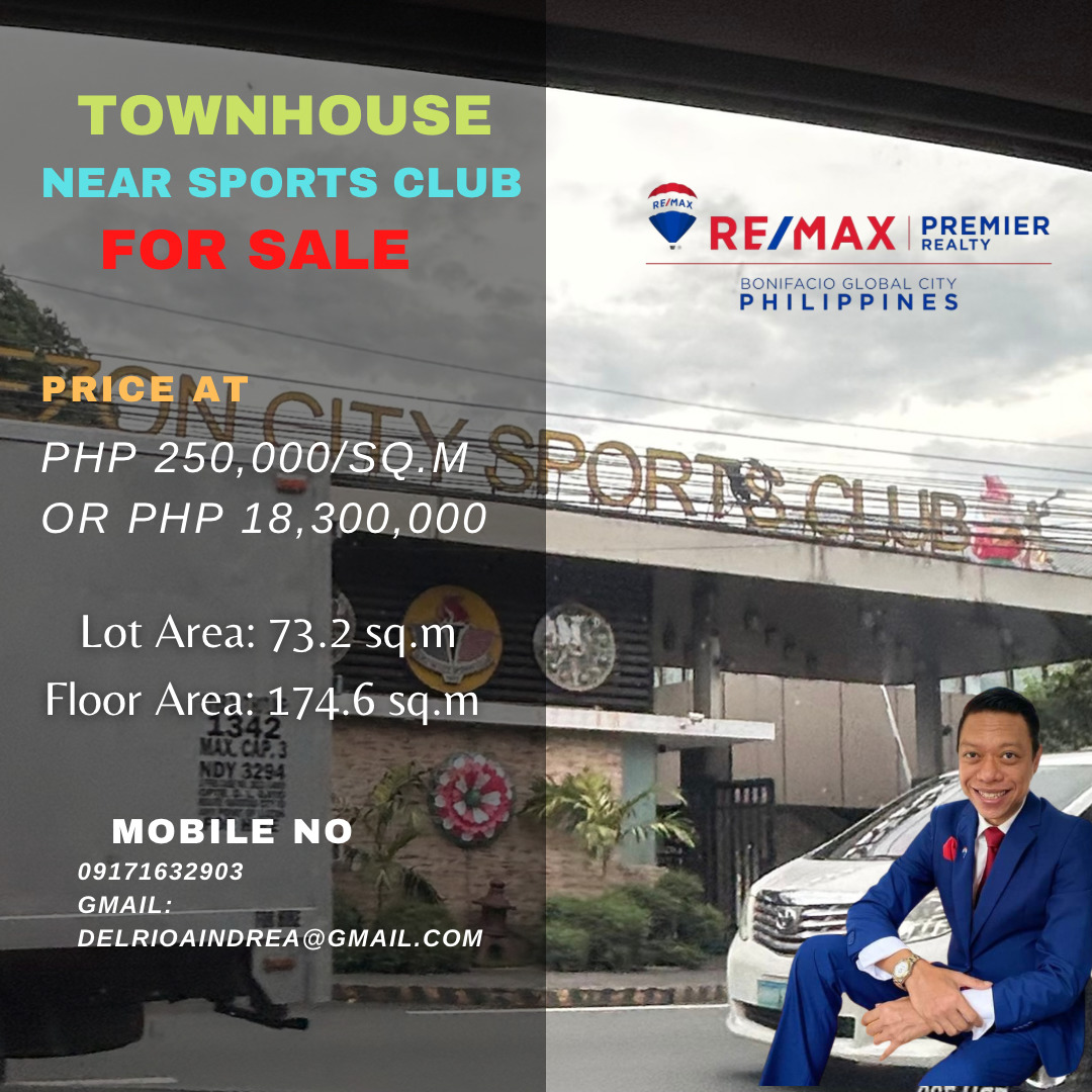 Townhouse for Sale near Sports Club, Quezon City‼️