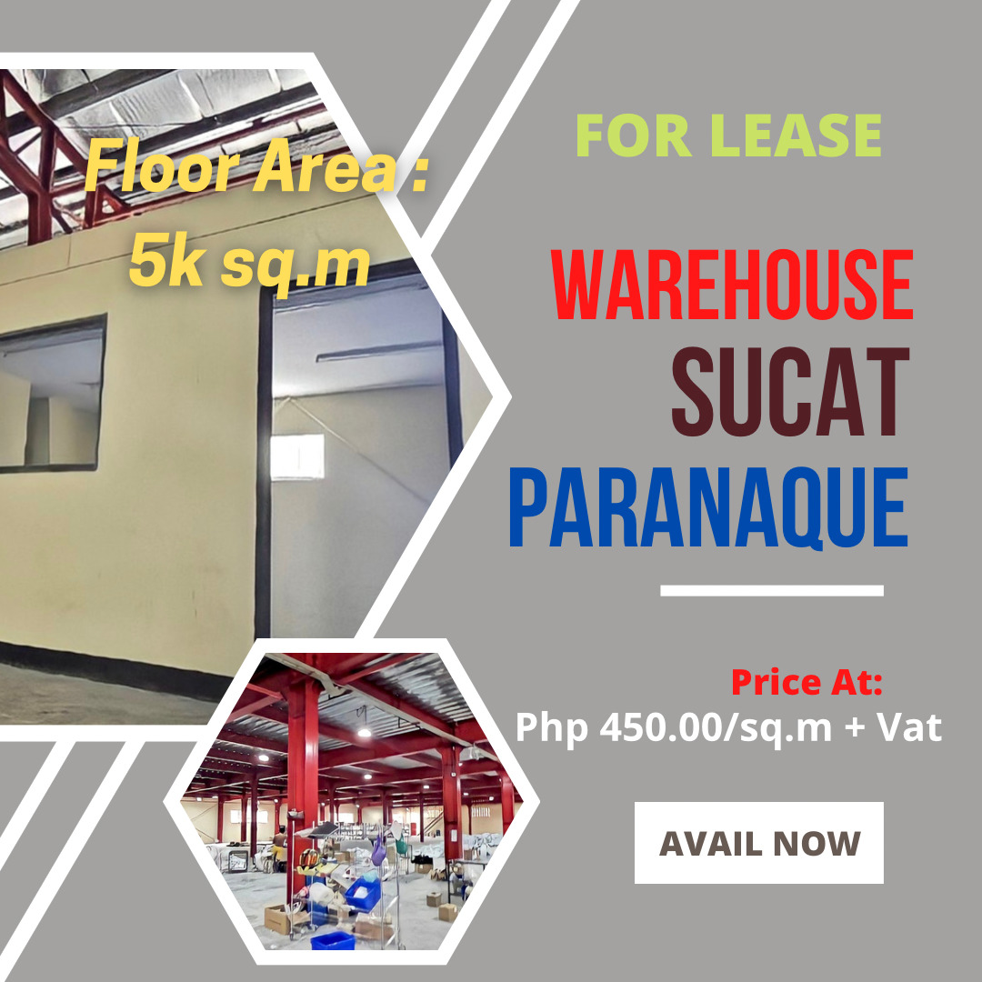 WAREHOUSE FOR LEASE in Sucat,  Parañaque‼️