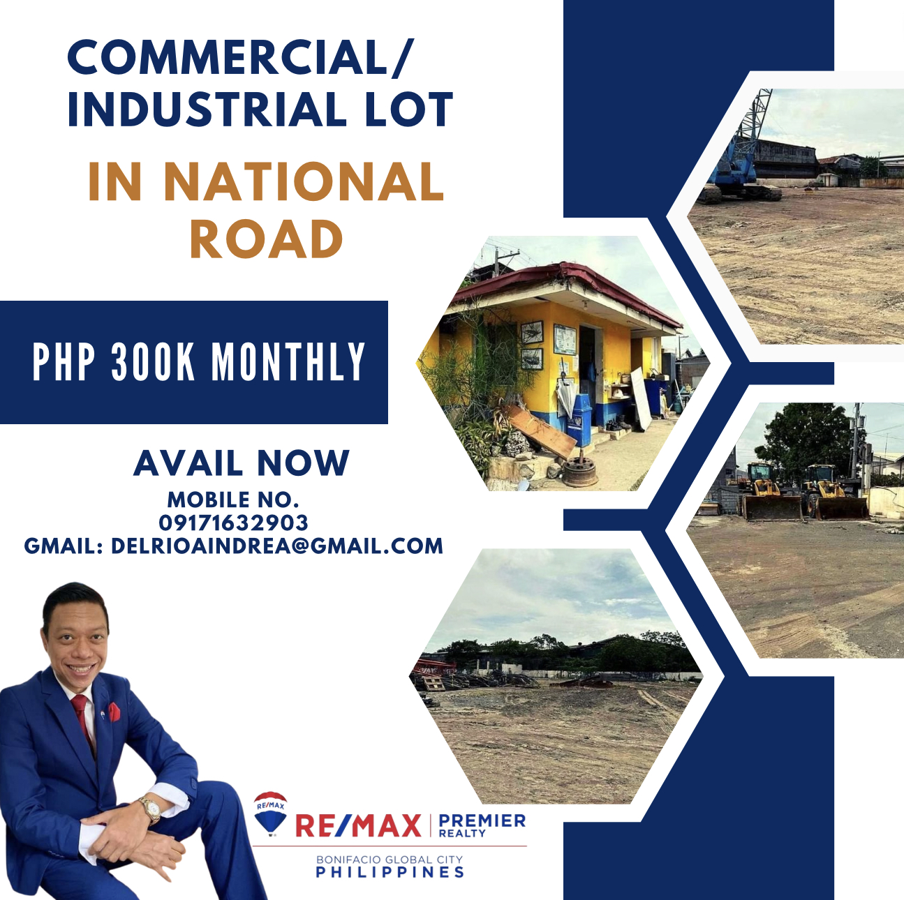 COMMERCIAL / INDUSTRIAL LOT FOR LEASE in National Road‼️