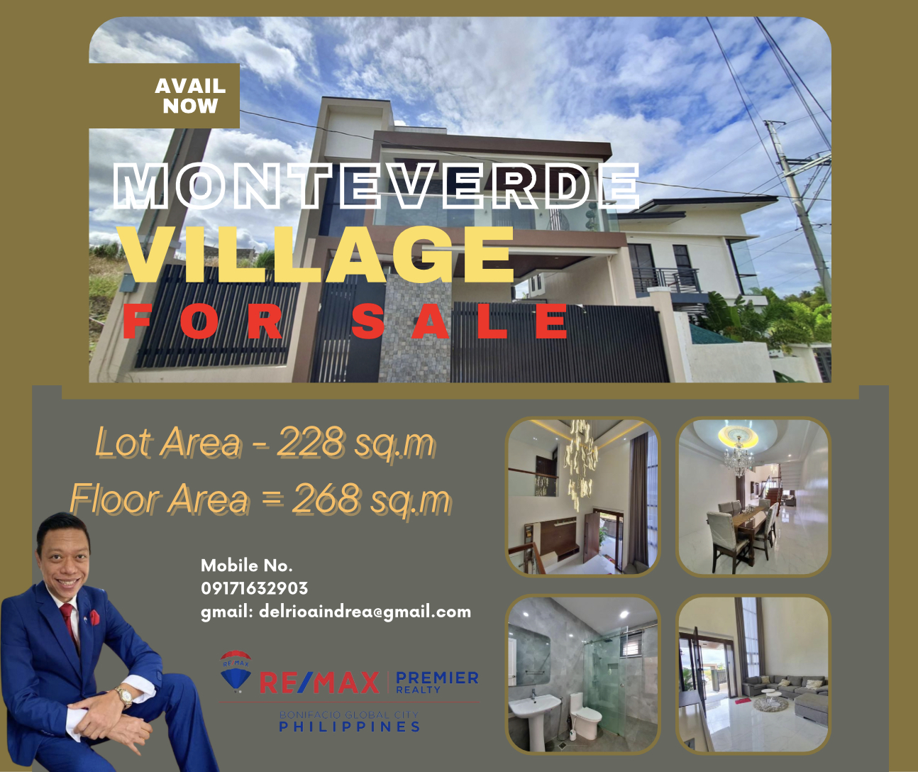 NEWLY BUILT – Monteverde Royale Executive Village with Overlooking View‼️