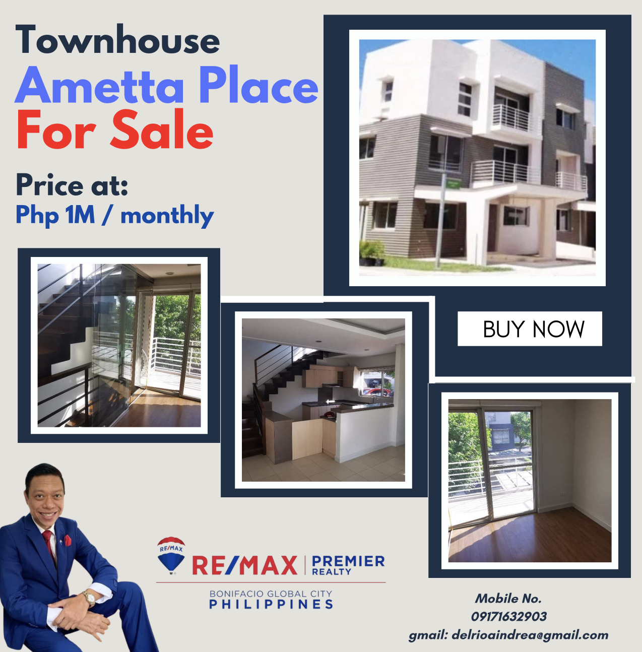 Townhouse for Sale in Ametta Place, Pasig‼️