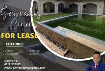 Greenmeadows Corner House for Lease‼️
