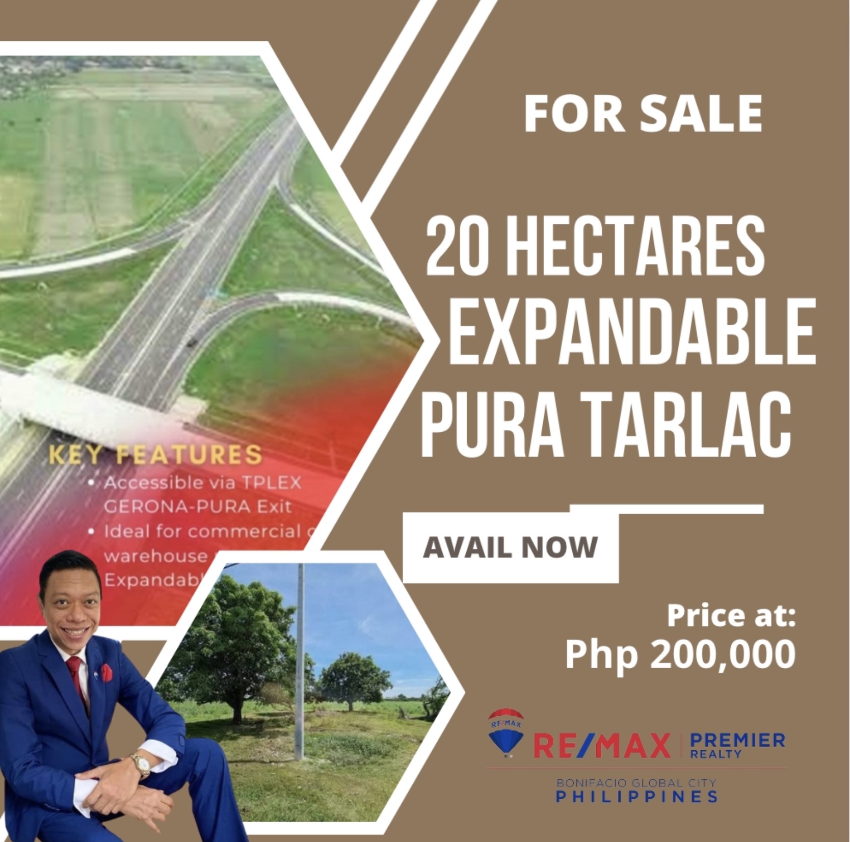 Gerona – Pura Tarlac Industrial Lot for sale 20 hectares expandable‼️