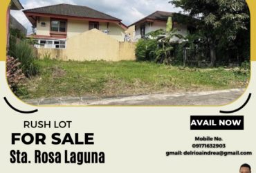 Rush Lot for Sale in Sta. Rosa Laguna‼️