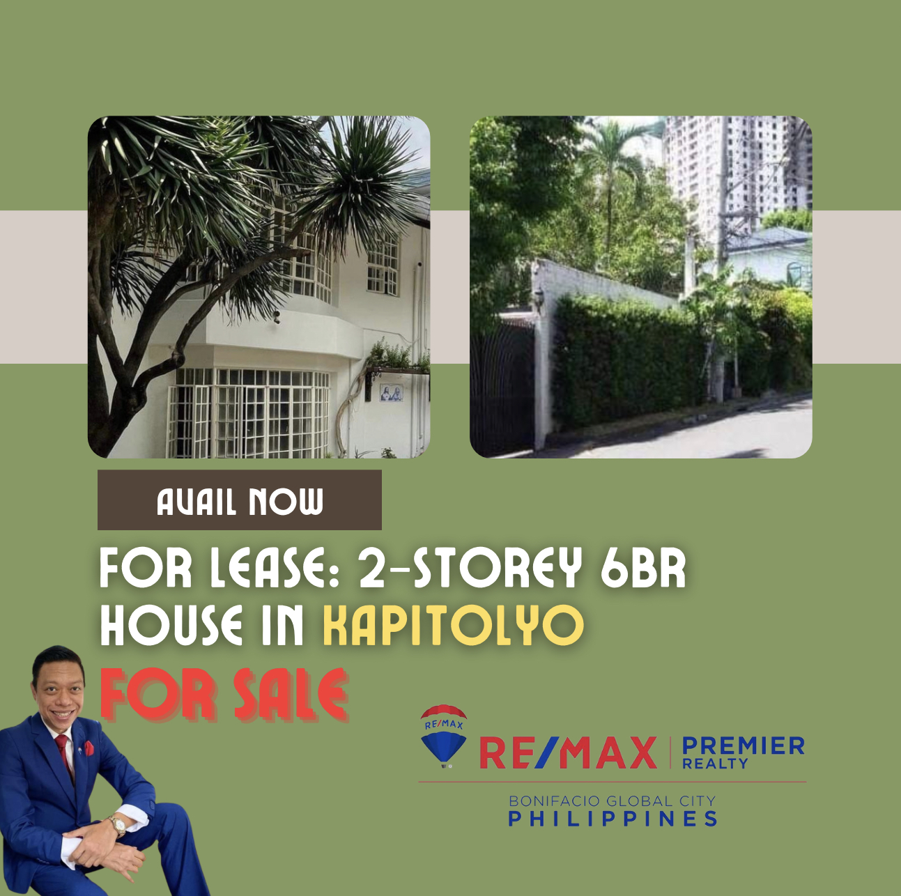 For Lease: 2-Storey 6BR House in Barangay Kapitolyo, Pasig City‼️