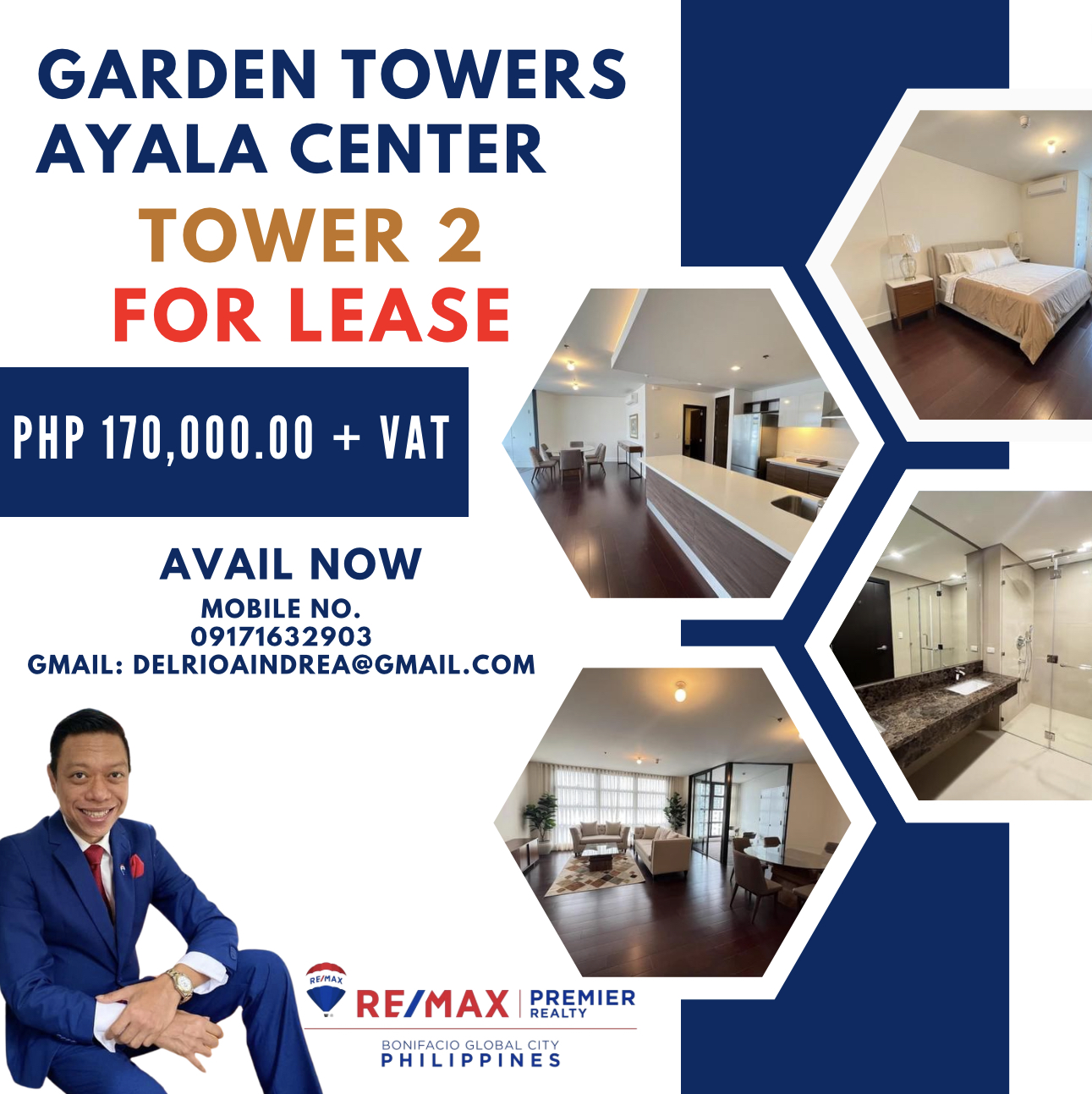 Garden Towers Unit FOR LEASE in Garden Towers, Tower 2‼️