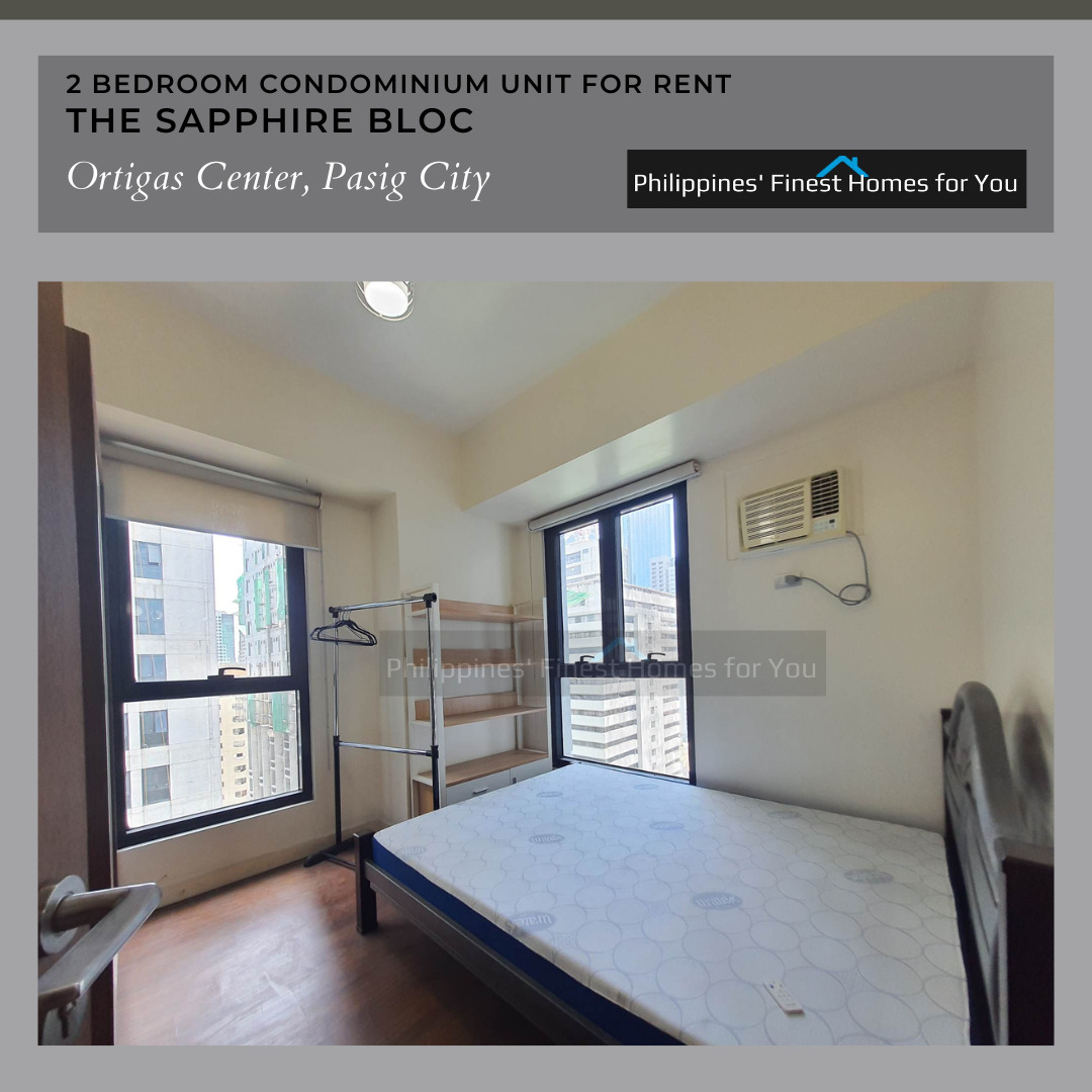 Private: 2 Bedroom Condominium Unit at The Sapphire Bloc for Rent!