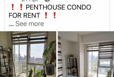 The Penthouse Condo Unit at Pasig City in Manila which is available for Rent!!