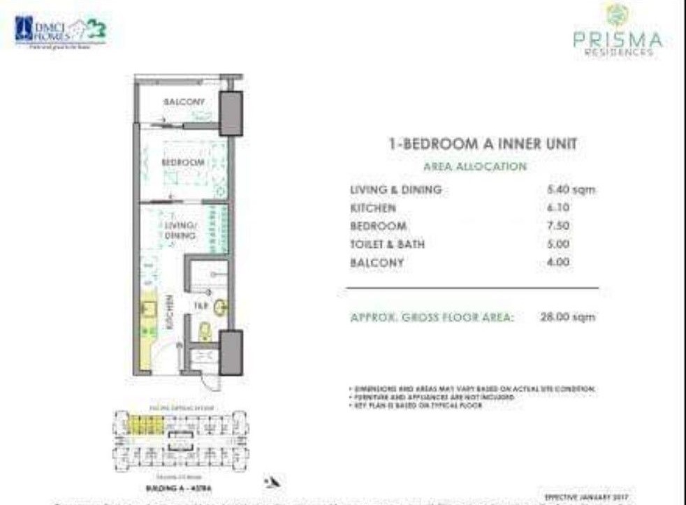 Condo Unit For Rent – 10th Floor of Astra Tower at Prisma Residences